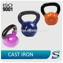 Vinyl coated cast iron color kettlebell